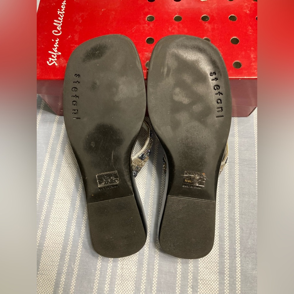 Vintage Stefani Collection “TARA” silver sandals. - Picture 4 of 4